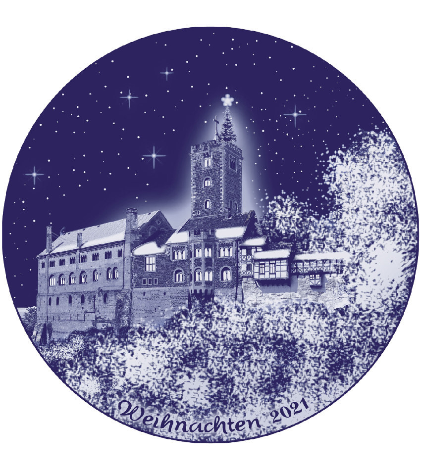 2021BDXPG - 2021 Berlin Design Christmas plate - German