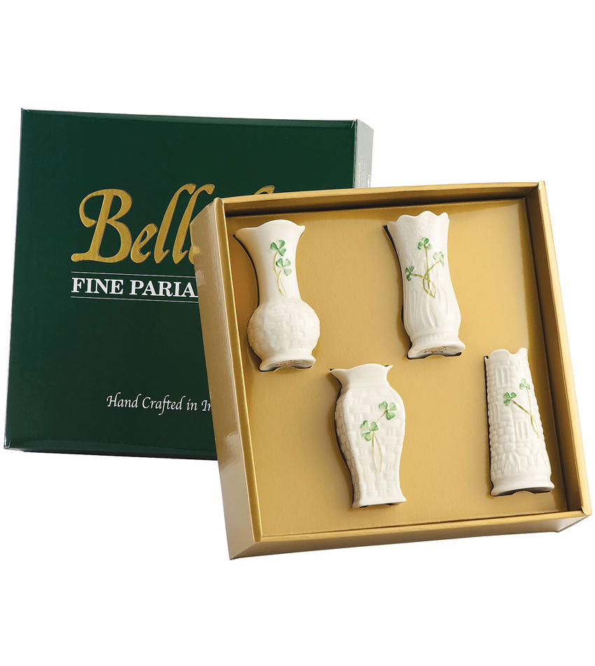 BKB1781 - Shamrock Mini Vases - set of 4