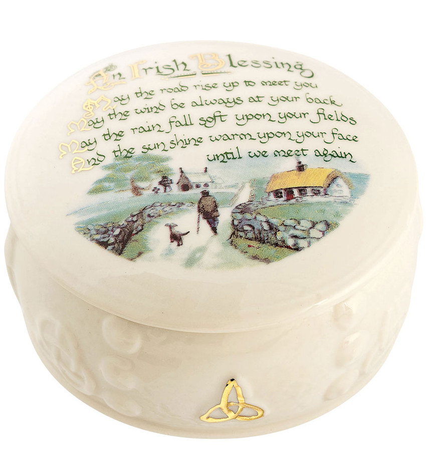 BKB3390 - Irish Blessing Trinket Box