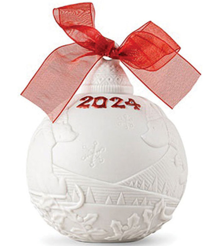 L18481 - 2024 Re-Deco Christmas Ball - red