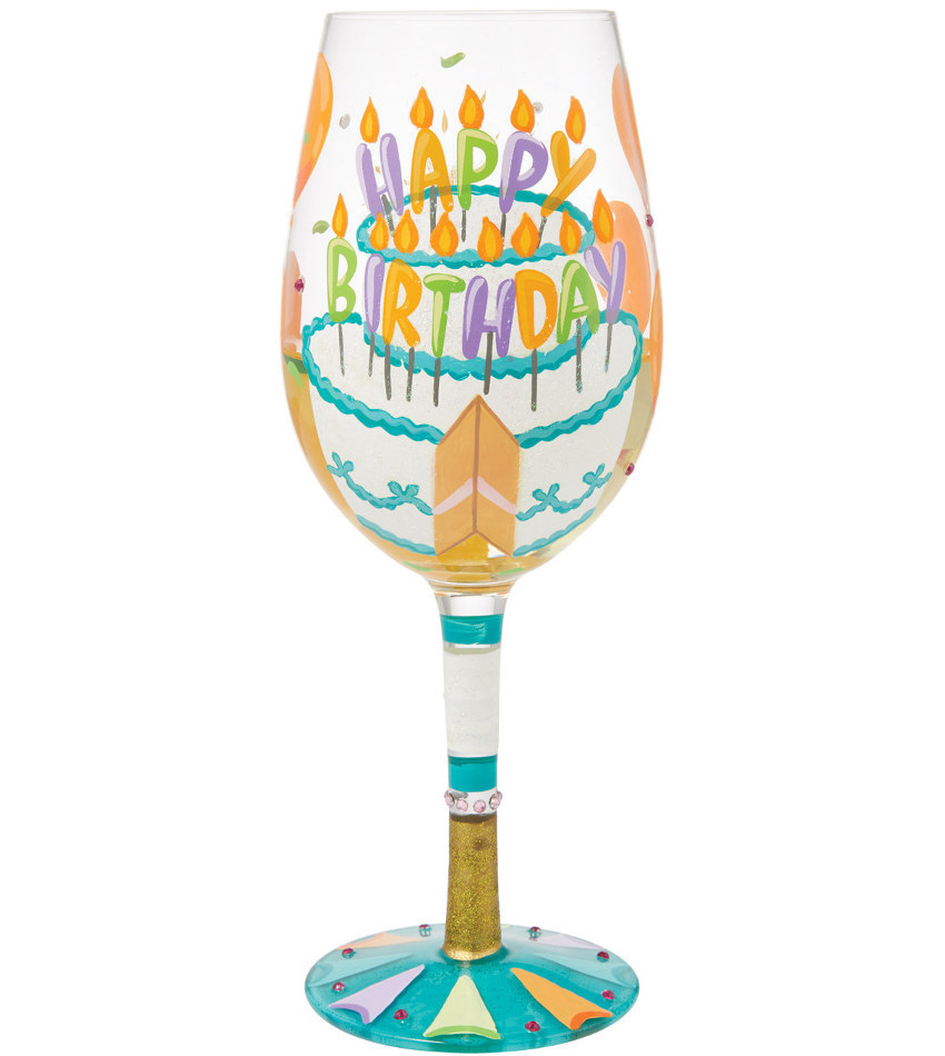 6015425 - Birthday Slice Wine Glass