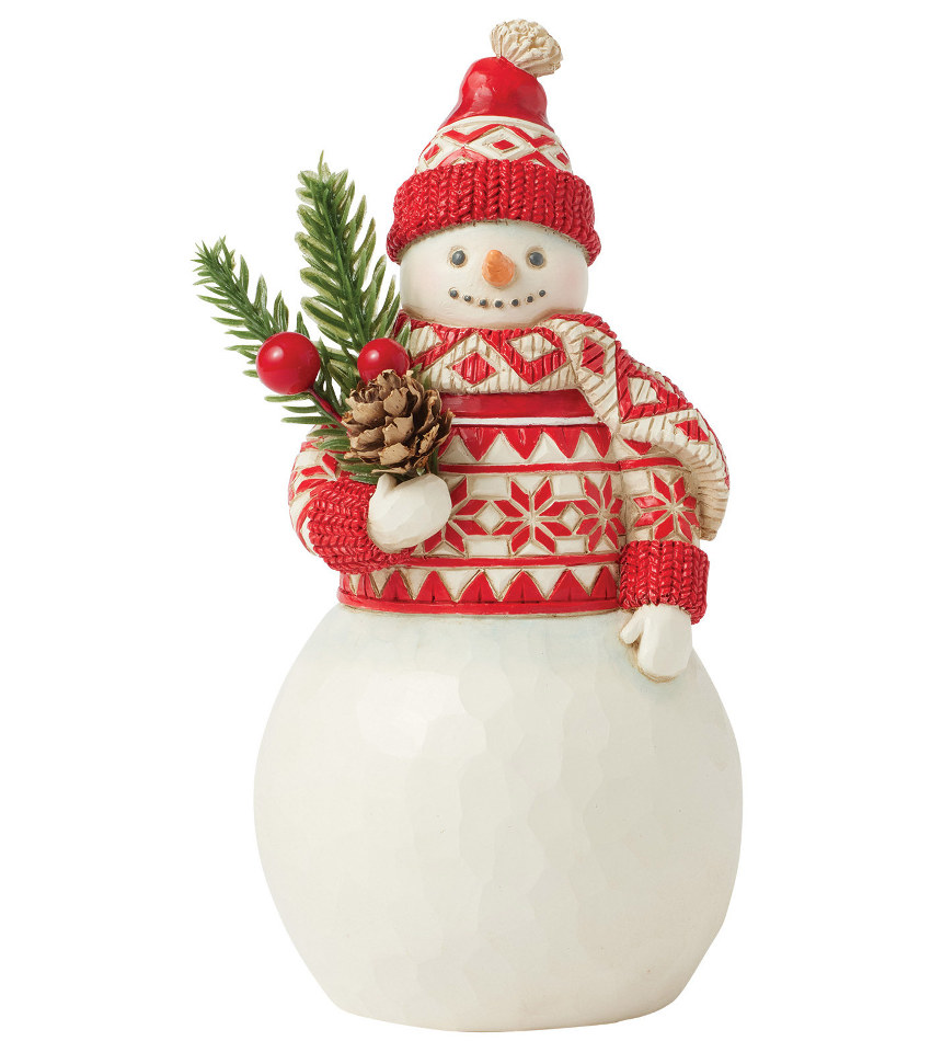 JS6017045 - Nordic Noel Snowman w/Evergreen