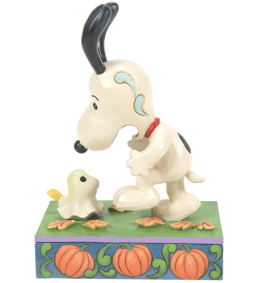 JS6016580 - Snoopy Scared by Woodstock Ghost