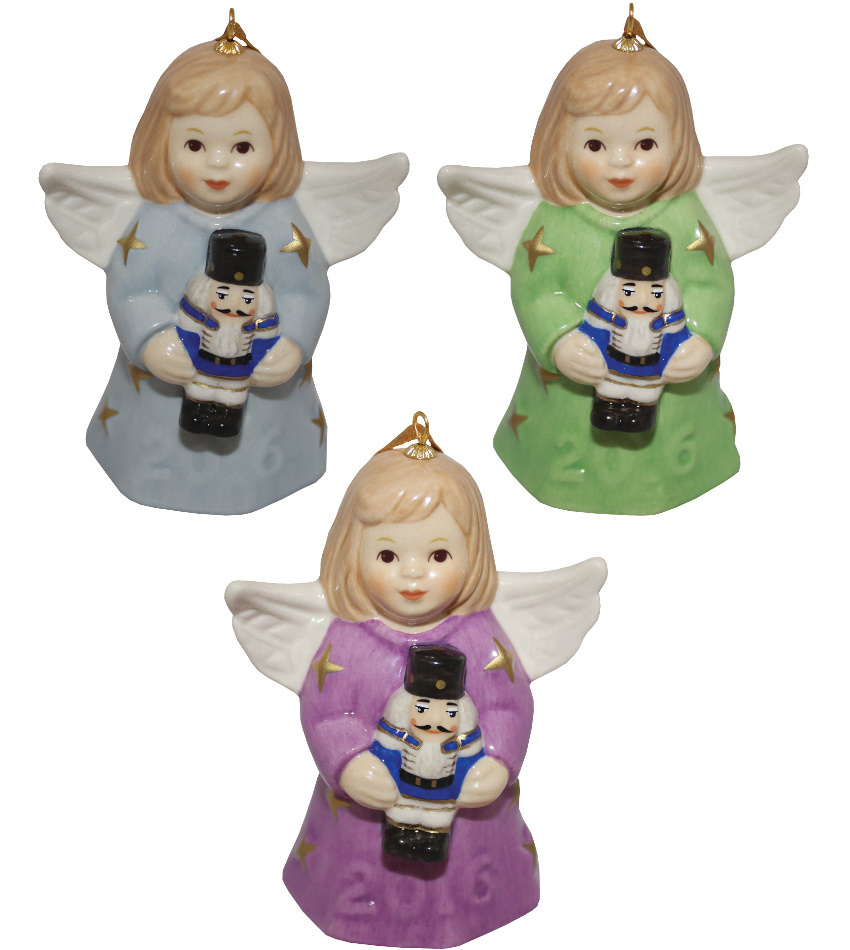 G111300 - 2016 Goebel Annual angel Bell, colored - set of 3
