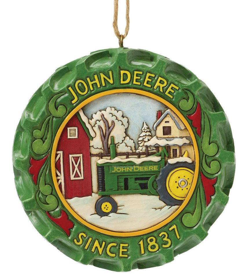 JS6017250 - Tractor Tire with Scene Ornament