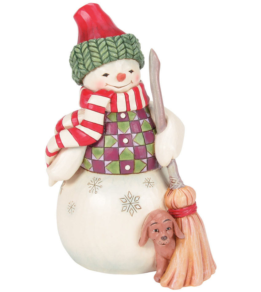JS6017014 - Snowman with Dog Peeking