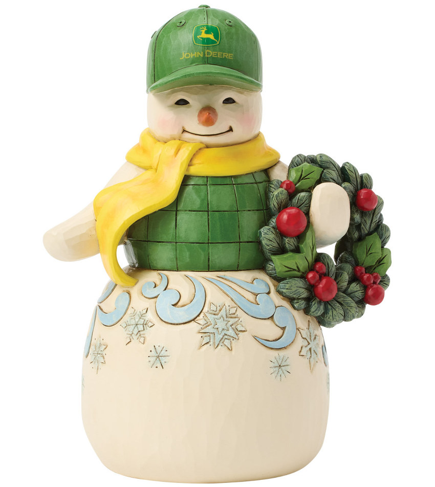 JS6017245 - Snowman in John Deer Hat