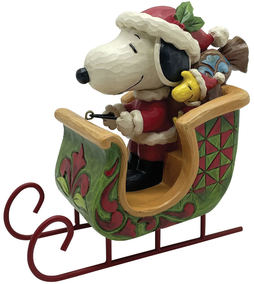 JS6015038 - Snoopy & Woodstock in Sleigh