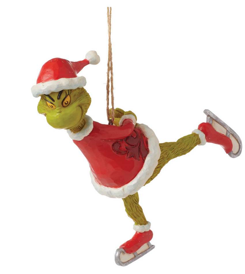 JS6015225 - Grinch Ice Skating Ornament