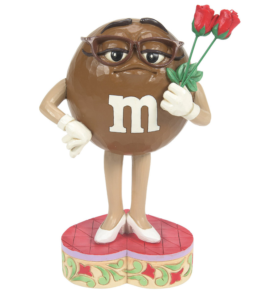 JS6016116 - M&M's Brown Character Holding Flower