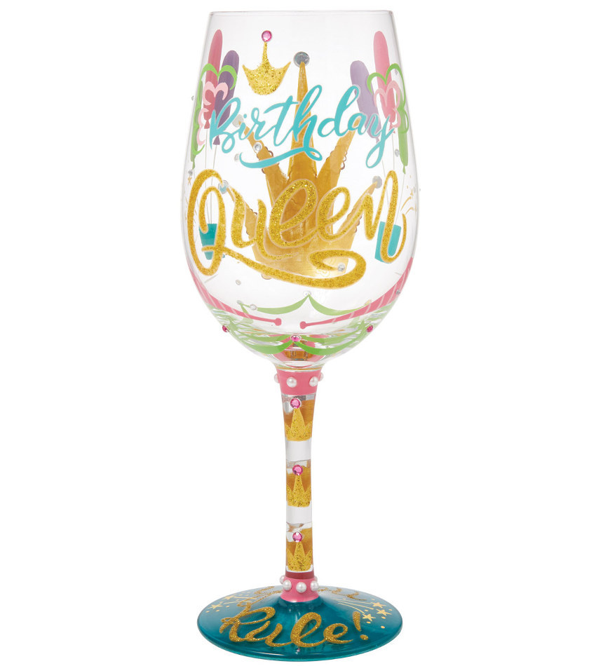 6016400 - Birthday Queen Wine Glass