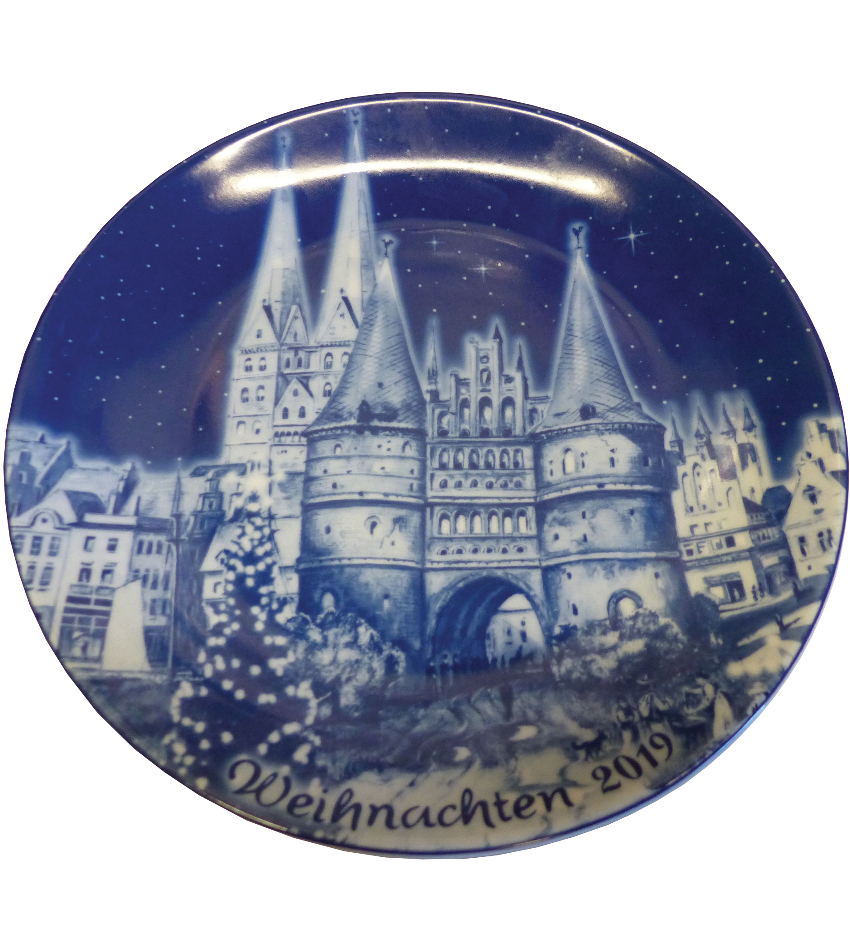 2019BDXPG - 2019 Berlin Design Christmas Plate - german