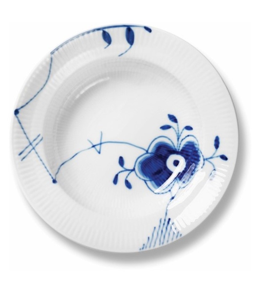 RC2386604 - Blue Fluted Mega Soup Plate