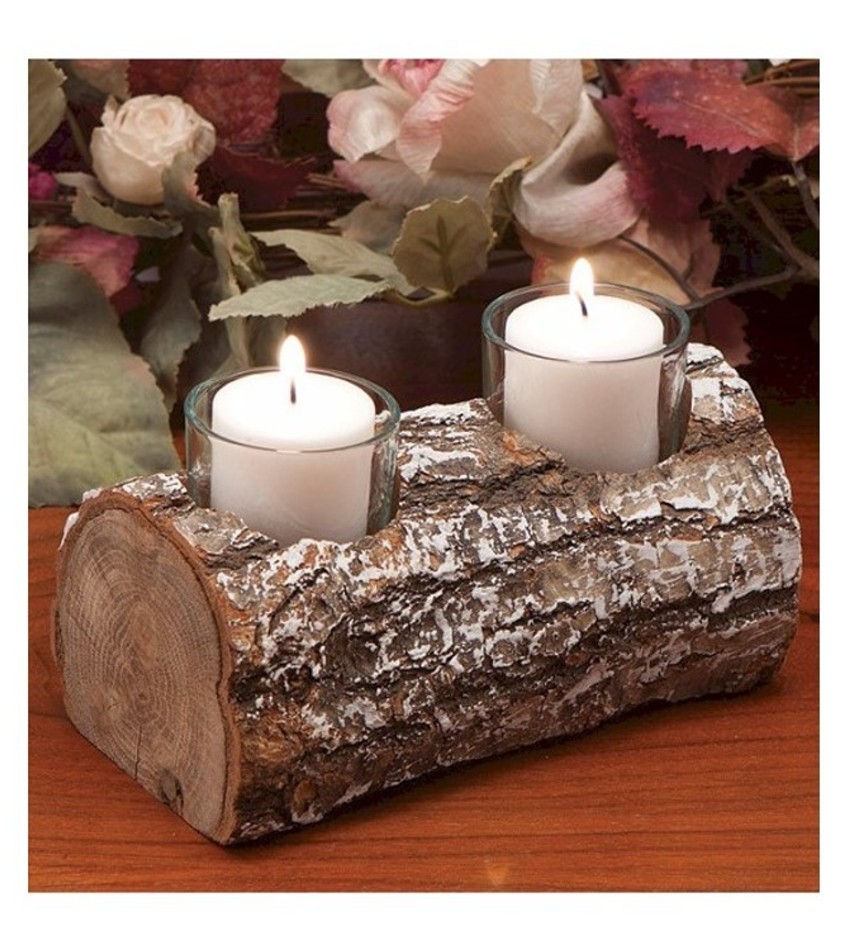 WP67-0102 - Yule Log Candle holder