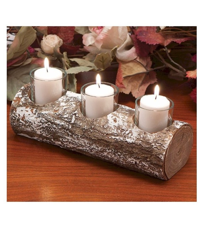 WP67-0103 - Yule Log Candle holder