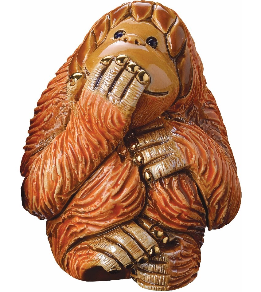 DERF203H - Orangutan - Speak No Evil