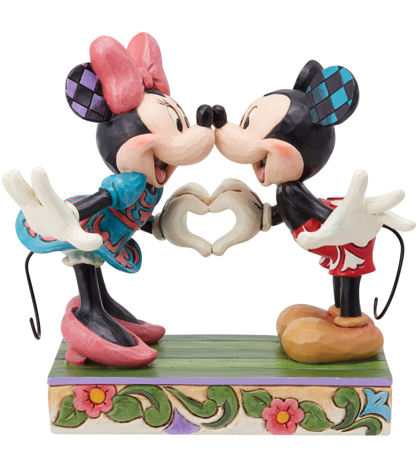 JS6014335 - Mickey & Minnie w/Heart Hands