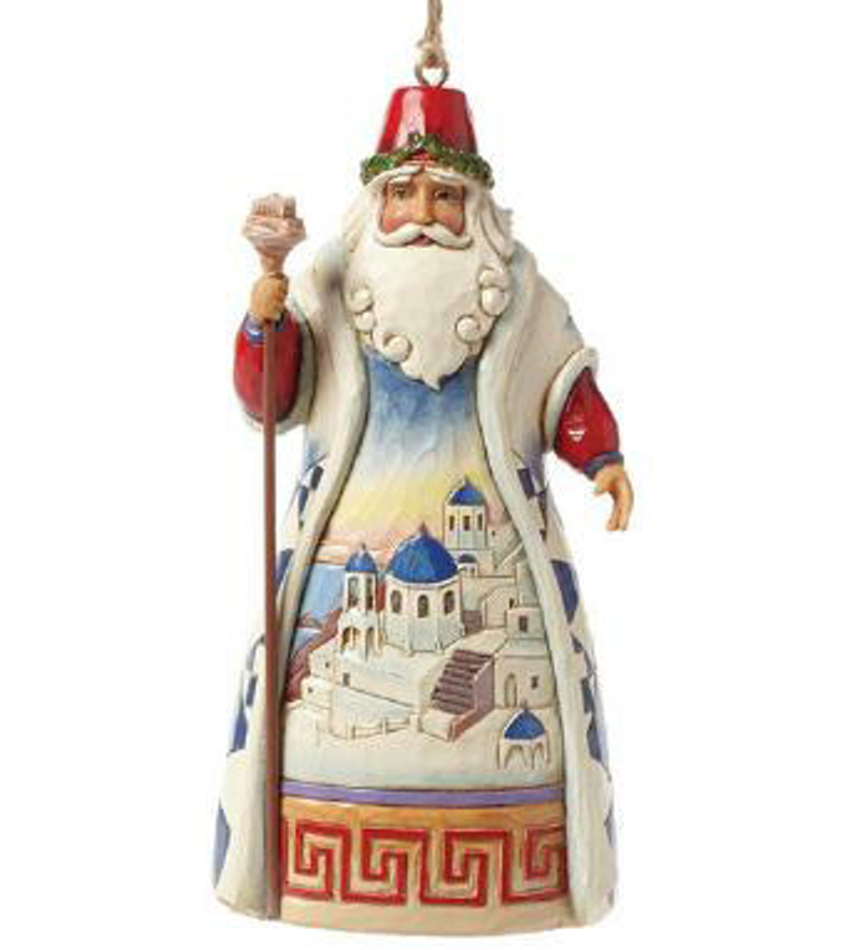 JS4041112 - Greek Santa Ornament