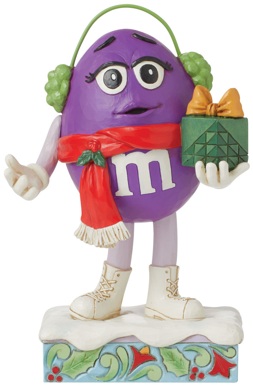 JS6015684 - M&M's Purple Character w/Earmuffs & Gift