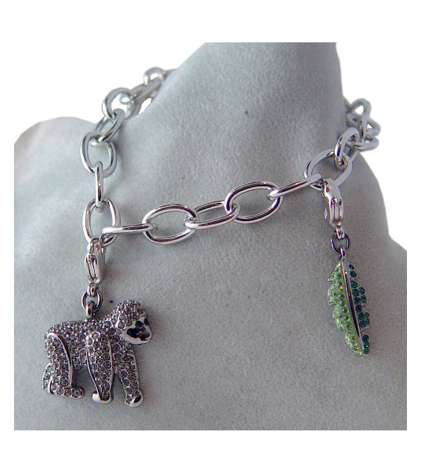 S982414 - Gorilla Charm Bracelet