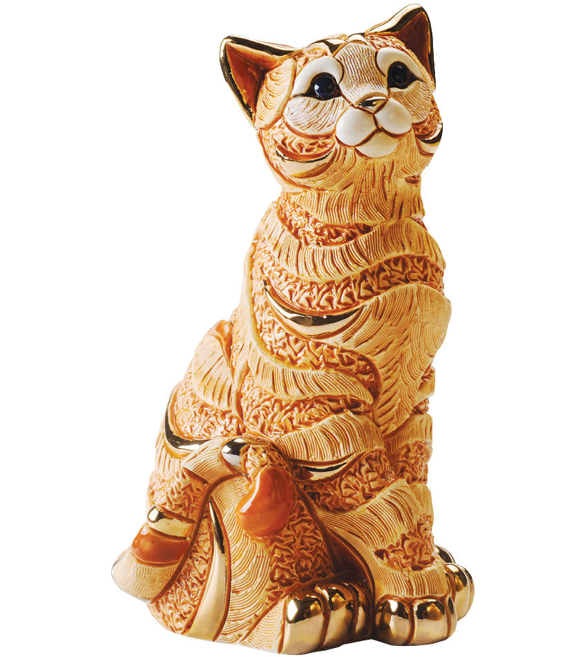 DER1035O - Striped Cat - orange