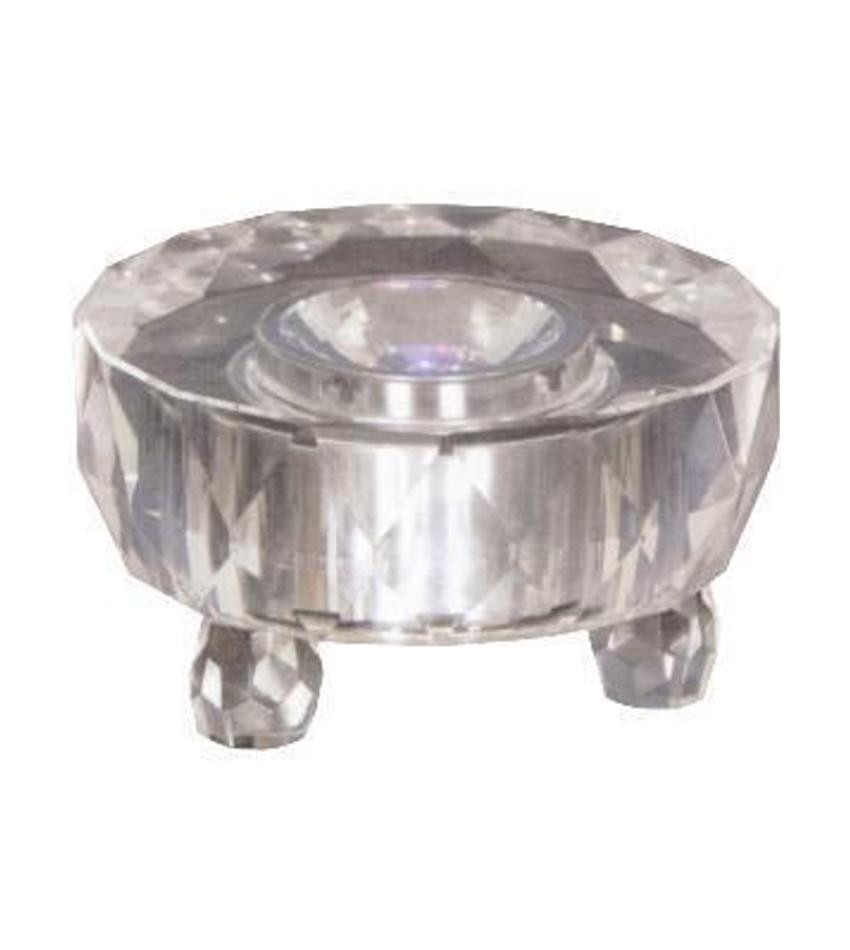 WP582 - LED Crystal Light Base 3 1/4"d x 1 5/8"h