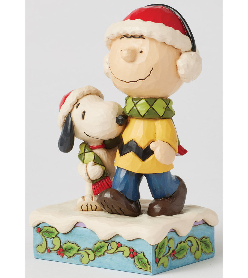 JS6017237 - Charlie & Snoopy Wearing Scarf