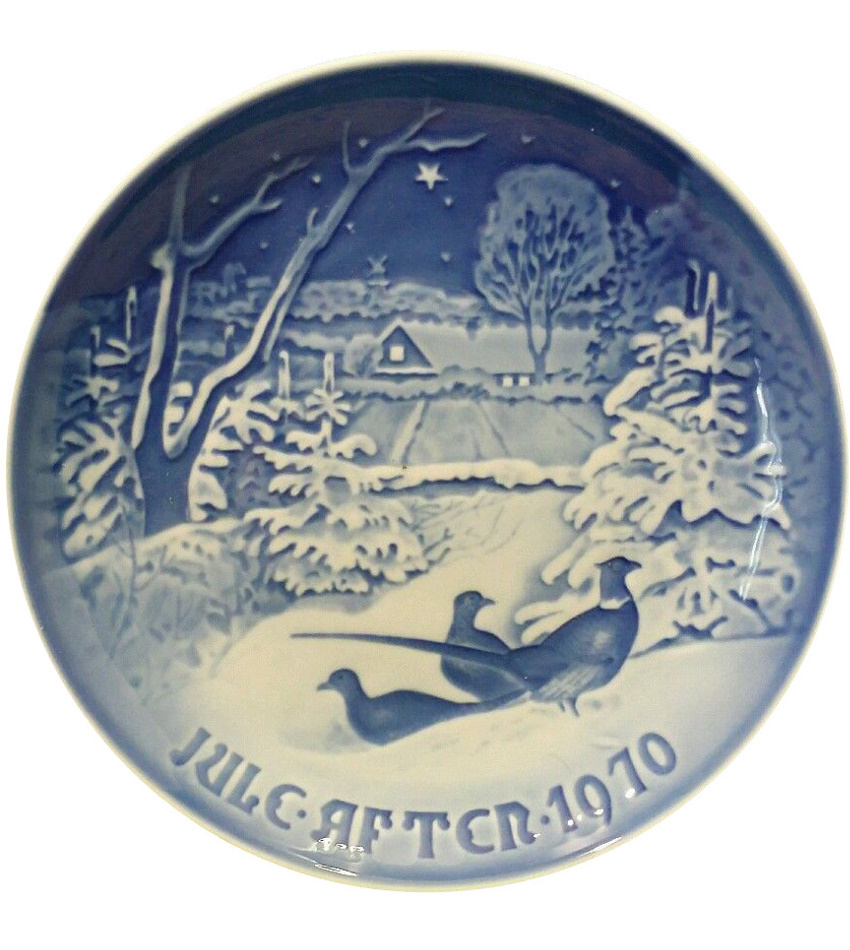 70BGXP - 1970 B & G XMAS PLATE