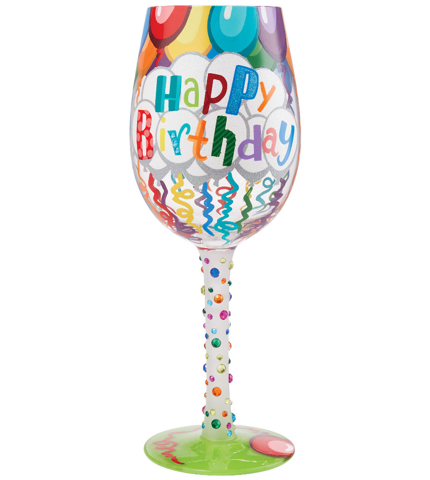 6009211 - Birthday Streamers Wine Glass