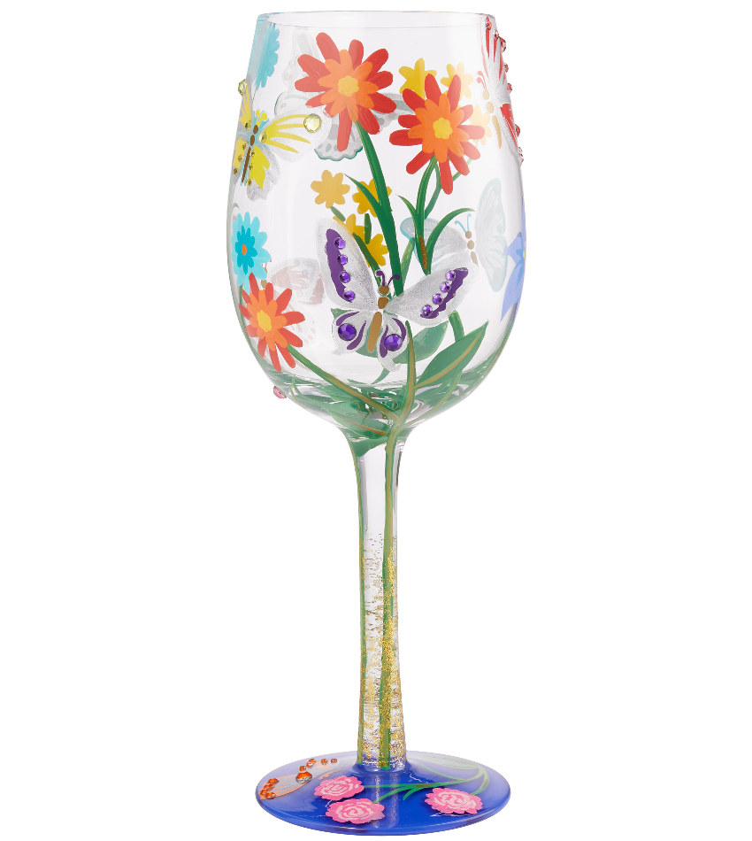 6009219 - Bejeweled Butterfly Wine Glass