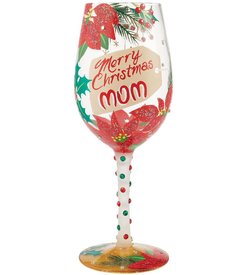 6013105 - Merry Christmas Mom Wine Glass