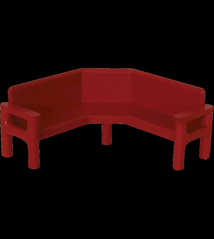 827108 - Red Park Bench Wood