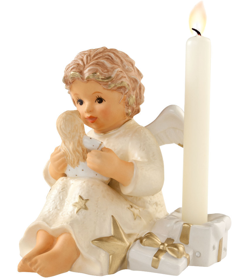 828126 - Angel with Doll Candle Holder