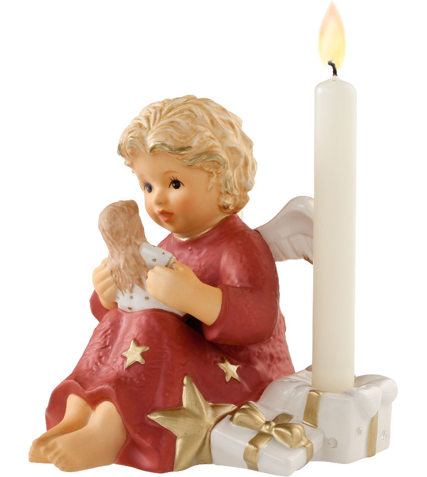828138 - Angel with Doll Candle Holder