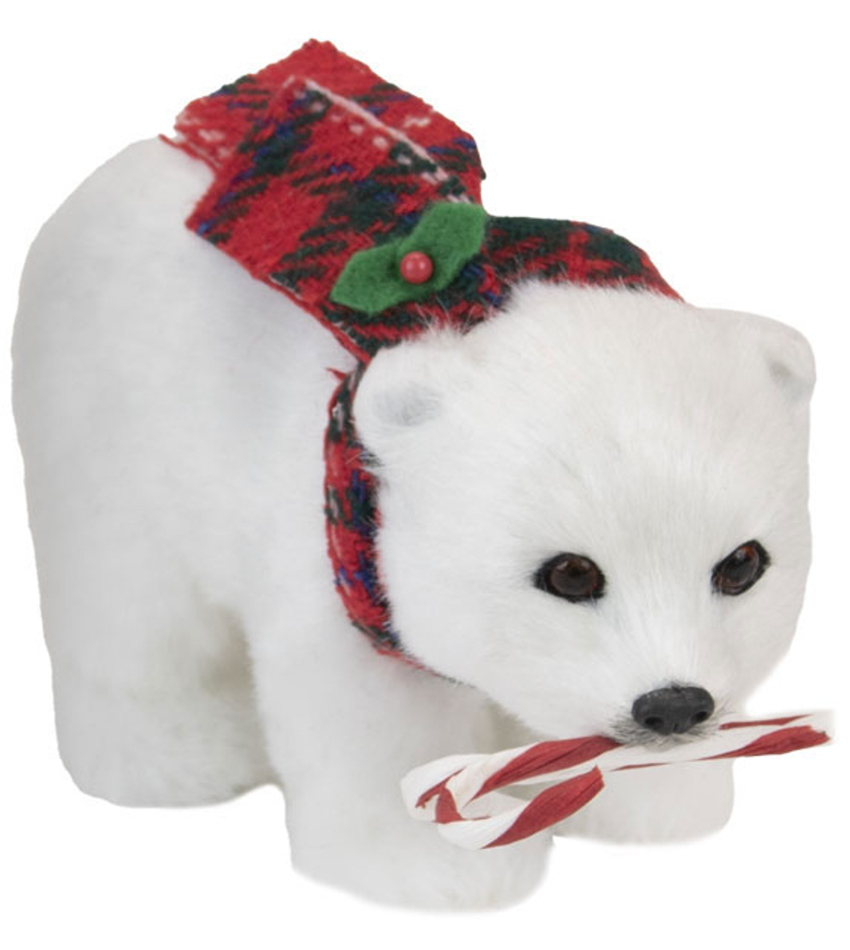 BC6696 - Polar Bear with Candy Cane