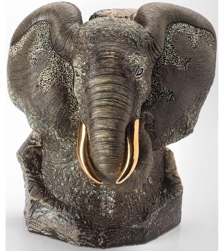 DER464B - Elephant Bust