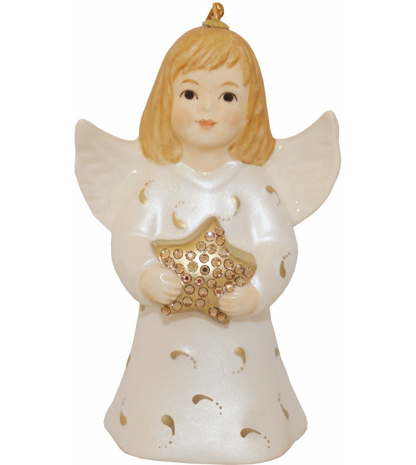 G100100 - Pearl White Commemorative Angel Bell