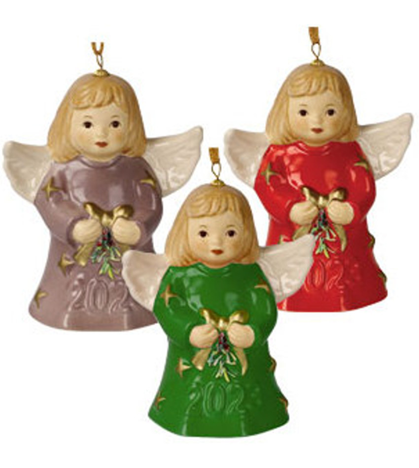 G118800 - 2023 Goebel Annual angel Bell, colored - set of 3