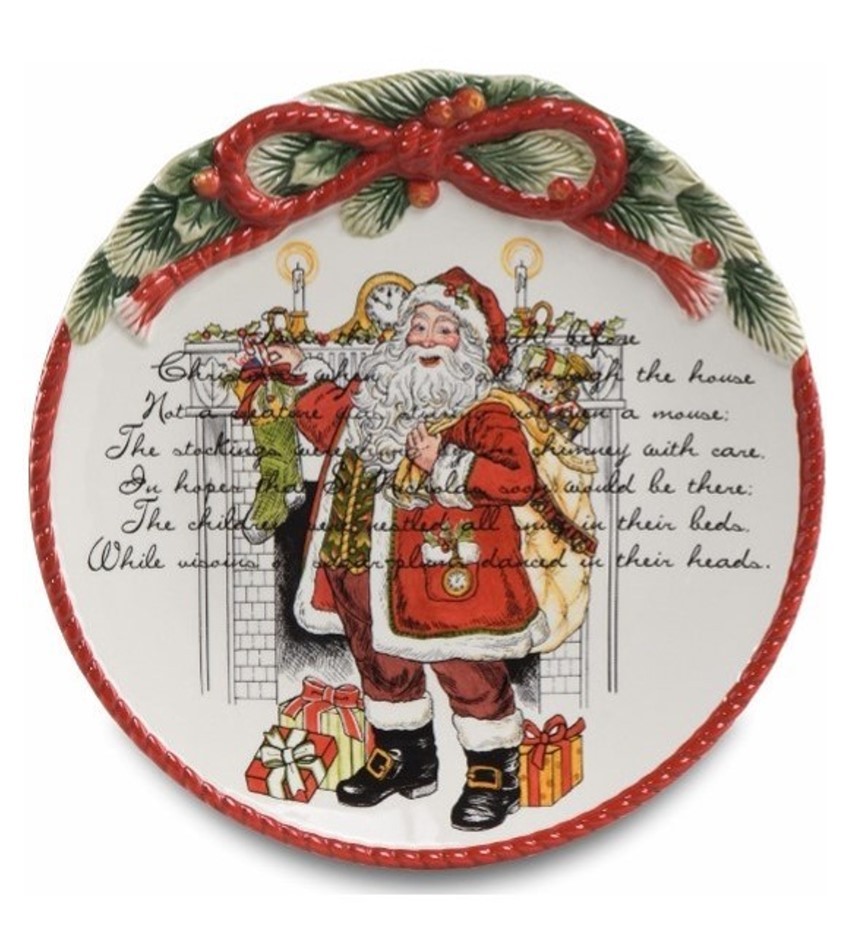 G51000031 - Christmas Plate - Santa