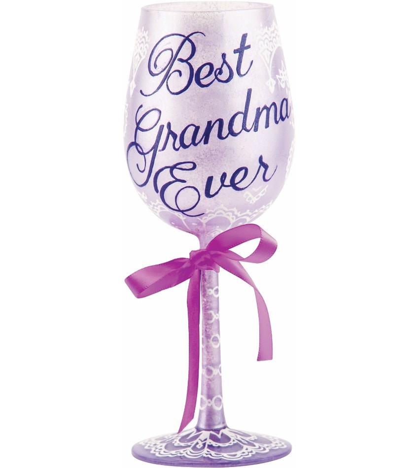 GLS11-5533L - Best Grandma Ever Wine Glass
