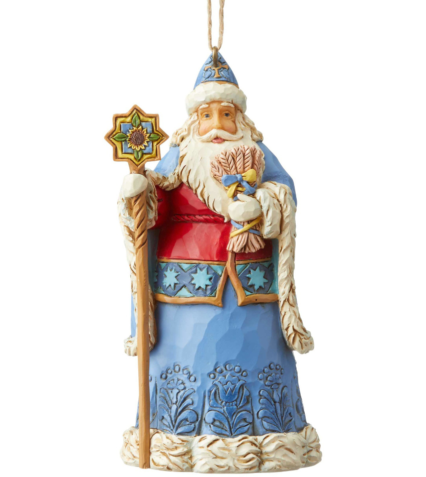 JS6004308 - Ukraine Santa Ornament