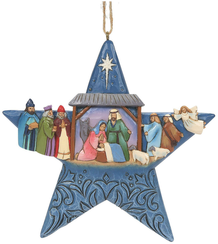 JS6009696 - Star with Nativity Scene Ornament