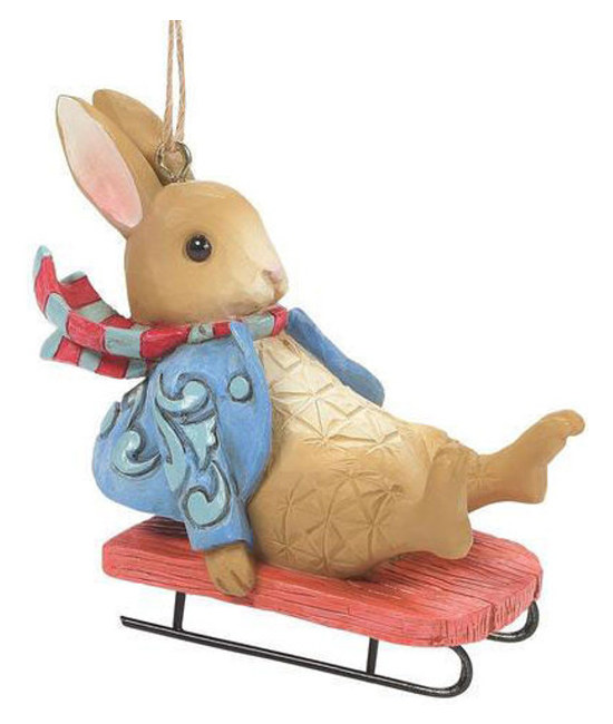 JS6010691 - Peter Rabbit Sledging Ornament