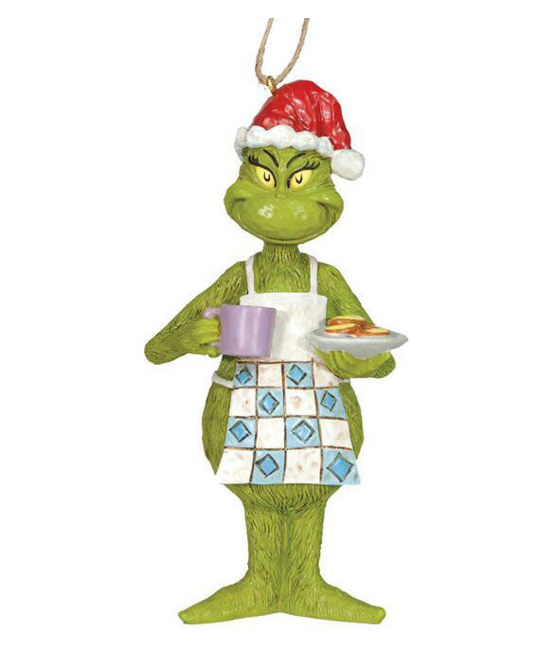 JS6010786 - Grinch in Apron with Cookies Ornament