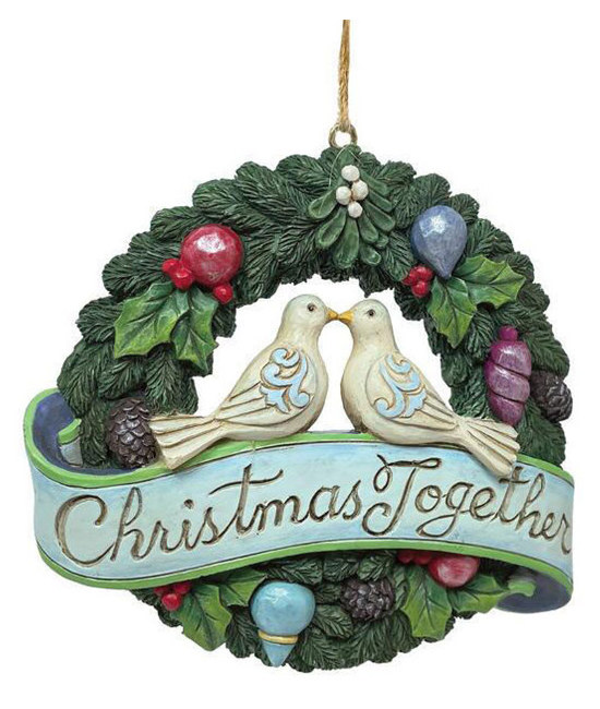 JS6011676 - Christmas Together Wreath Ornament