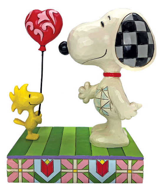 JS6011948 - Woodstock Giving Snoopy Heart