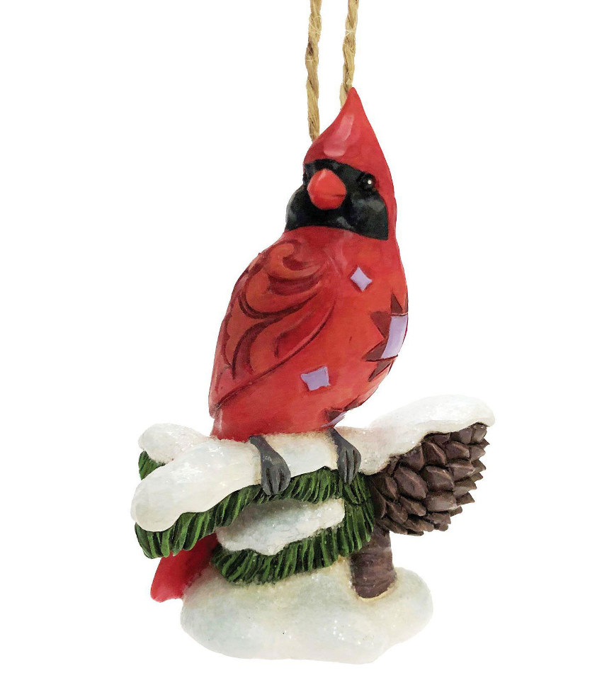 JS6012025 - Caring Cardinal Snowy Branch Ornament