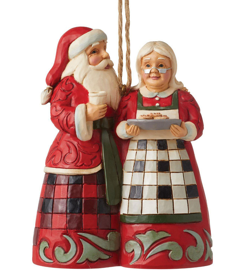 JS6012877 - Highland Glen Santa & Mrs Claus Ornament