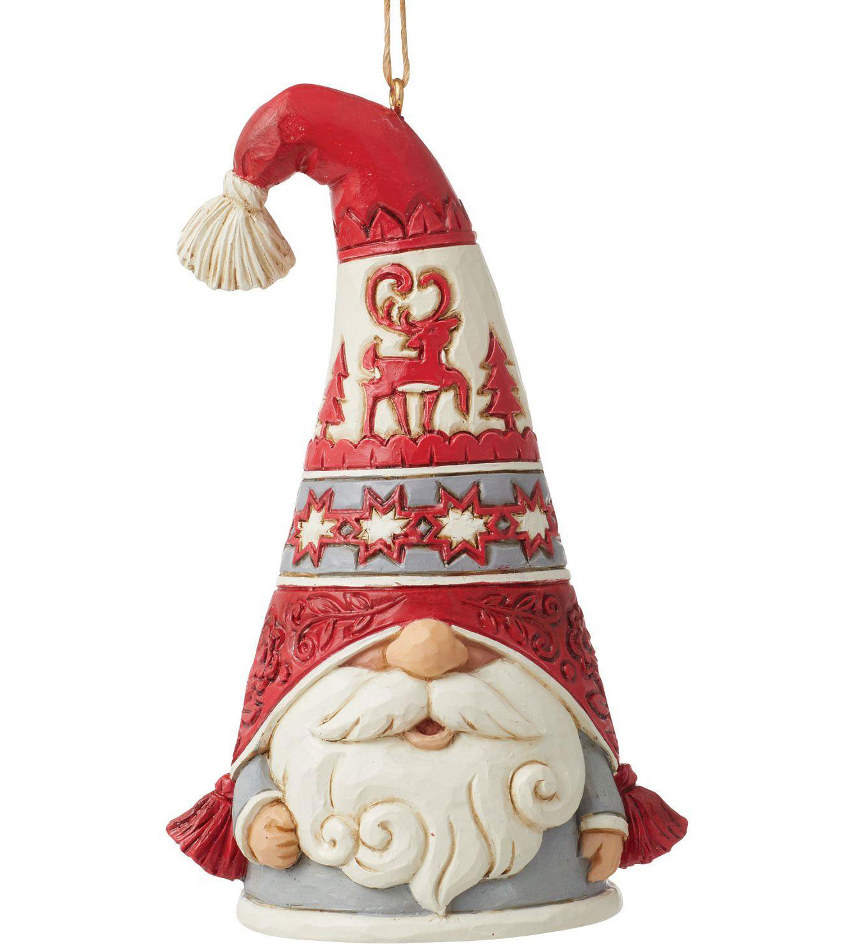 JS6012895 - Nordic Noel Gnome Flap Hat Ornament