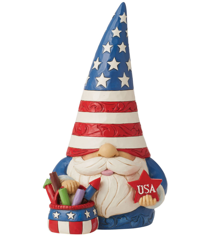 JS6013386 - Patriotic Gnome with Fireworks